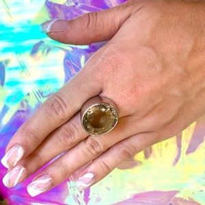 Citrine ring in sterling silver